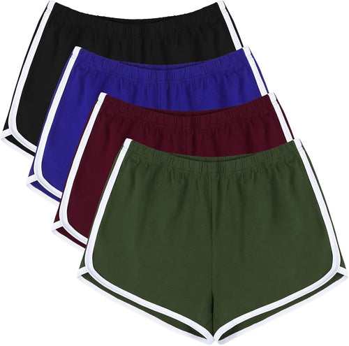 4 Pack Yoga Short Pants Cotton for Women - GRANTED STUDIOS