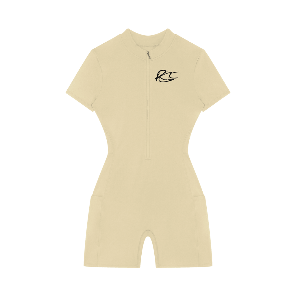 GRANTED Women's Quarter-Zip Romper - GRANTED STUDIOS