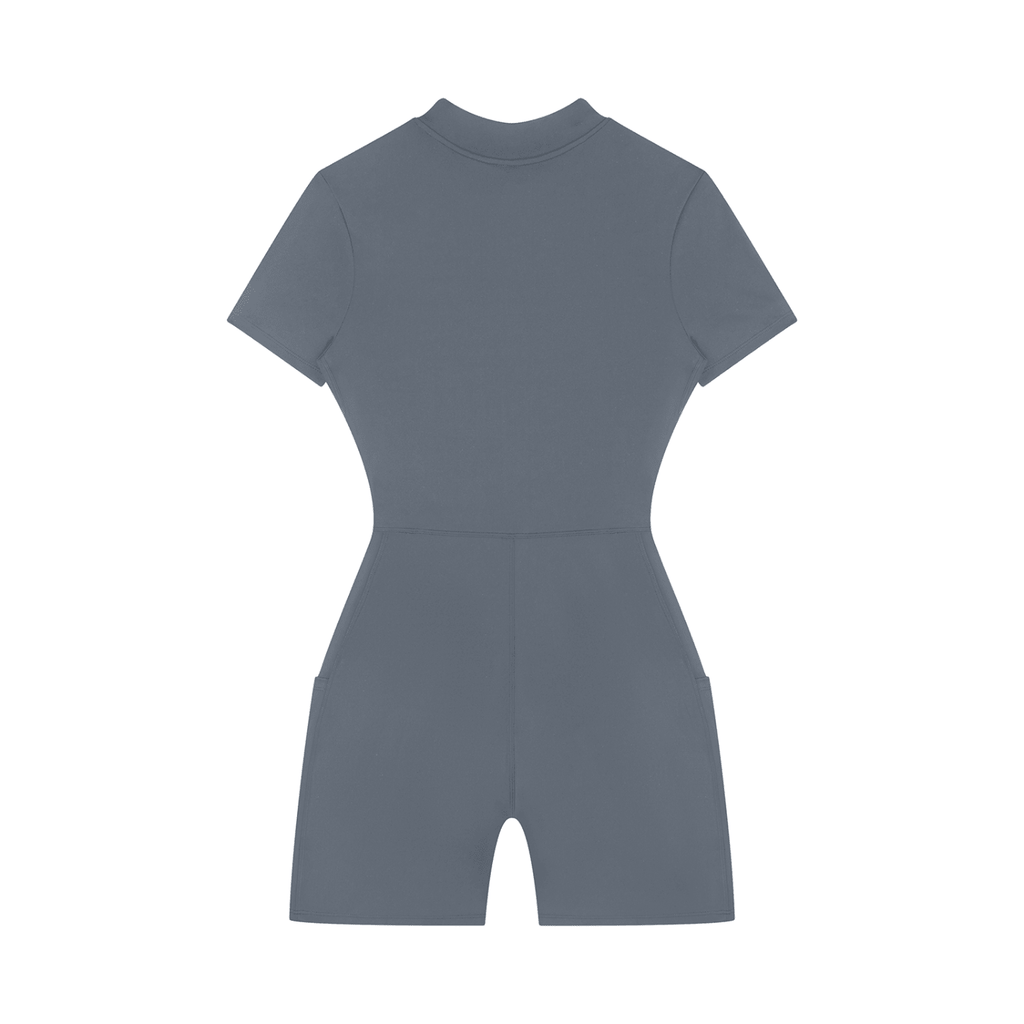 GRANTED Women's Quarter-Zip Romper - GRANTED STUDIOS