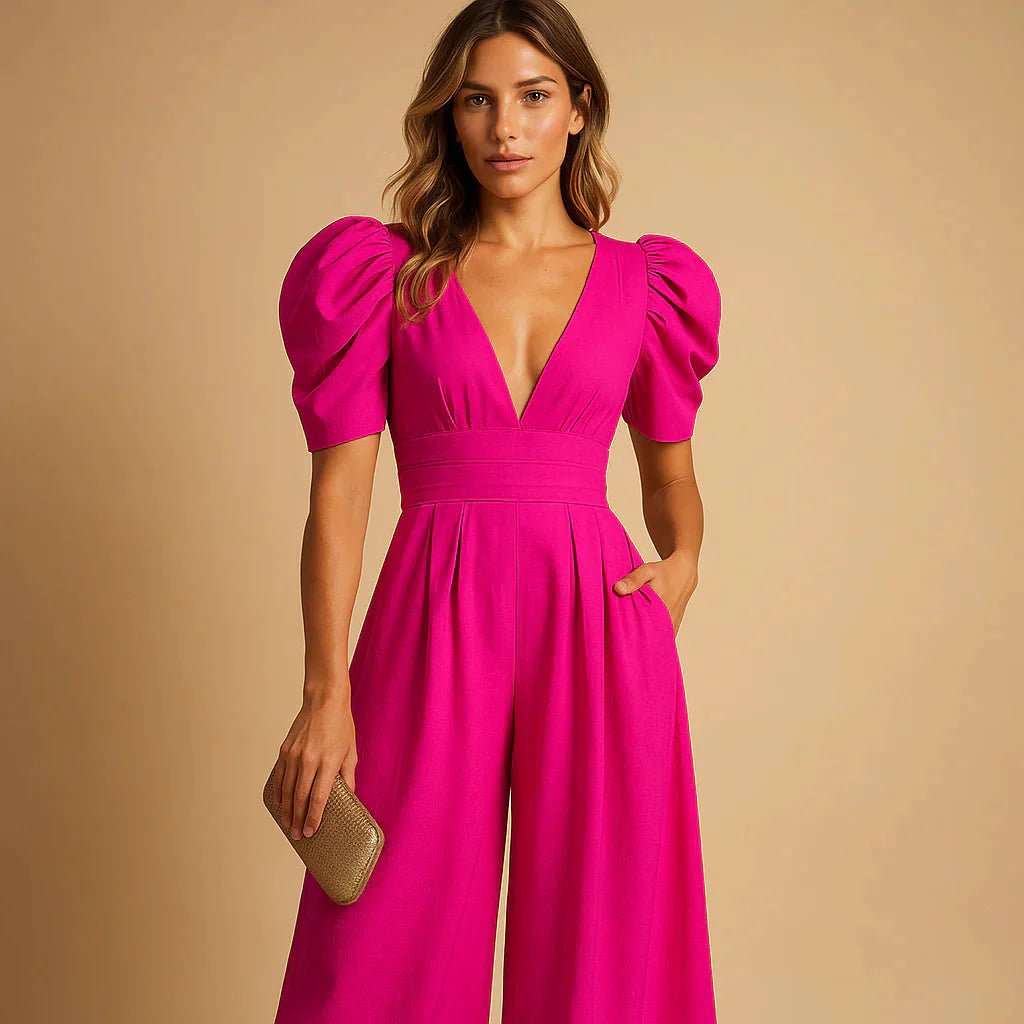 Mariana | Refined Puff Sleeve Jumpsuit - GRANTED STUDIOS
