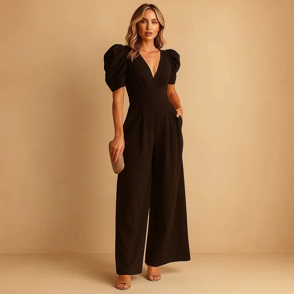 Mariana | Refined Puff Sleeve Jumpsuit - GRANTED STUDIOS