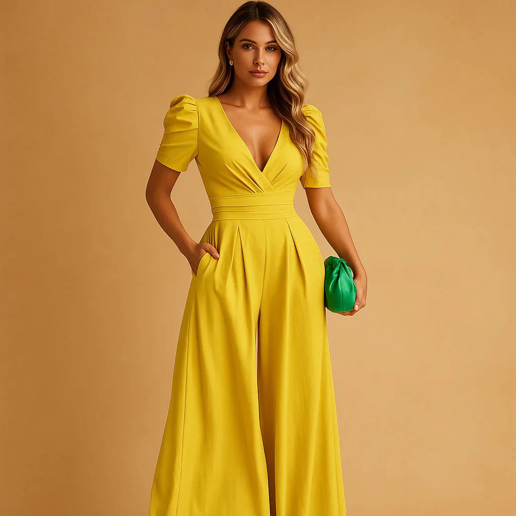 Mariana | Refined Puff Sleeve Jumpsuit - GRANTED STUDIOS