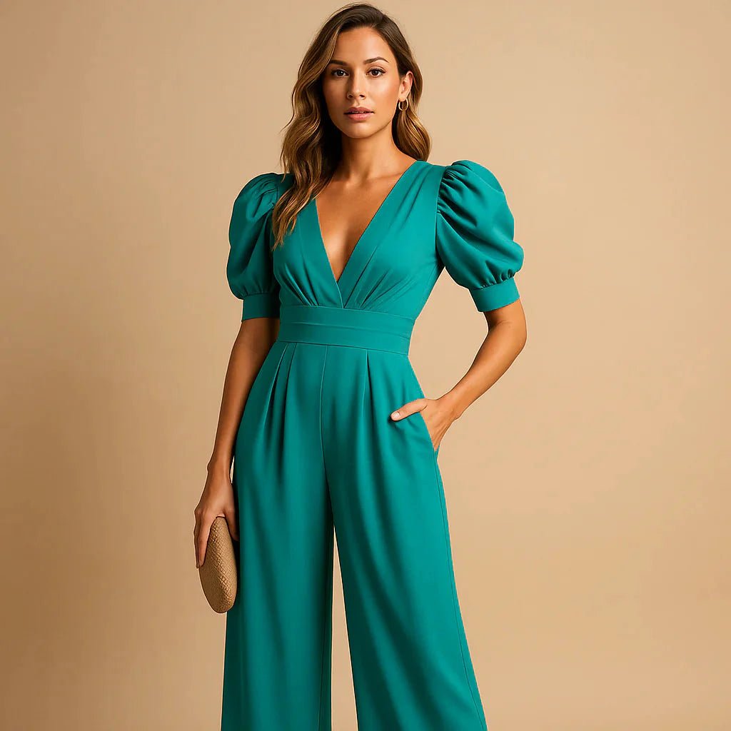 Mariana | Refined Puff Sleeve Jumpsuit - GRANTED STUDIOS