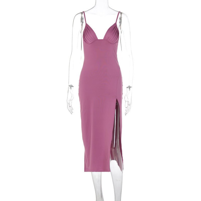 Spaghetti Strap dress w/ Split - GRANTED STUDIOS