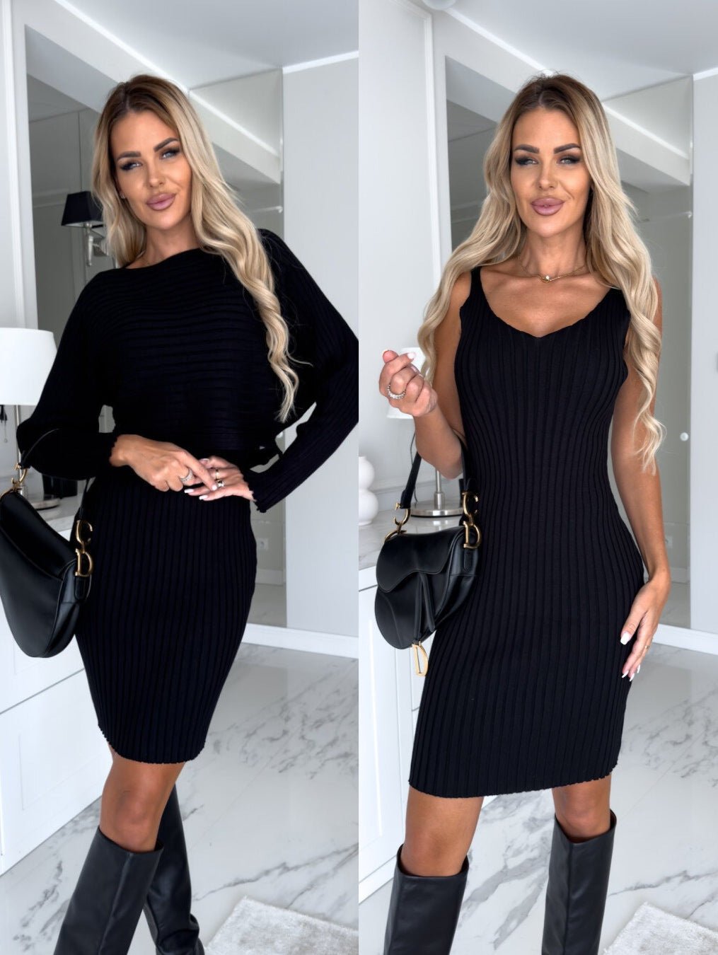 Women's 2Pcs Long-Sleeved Top and Skirt - GRANTED STUDIOS