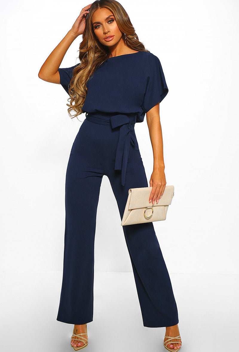 Women's Lace-Up Button Short-Sleeve Formal Set - GRANTED STUDIOS