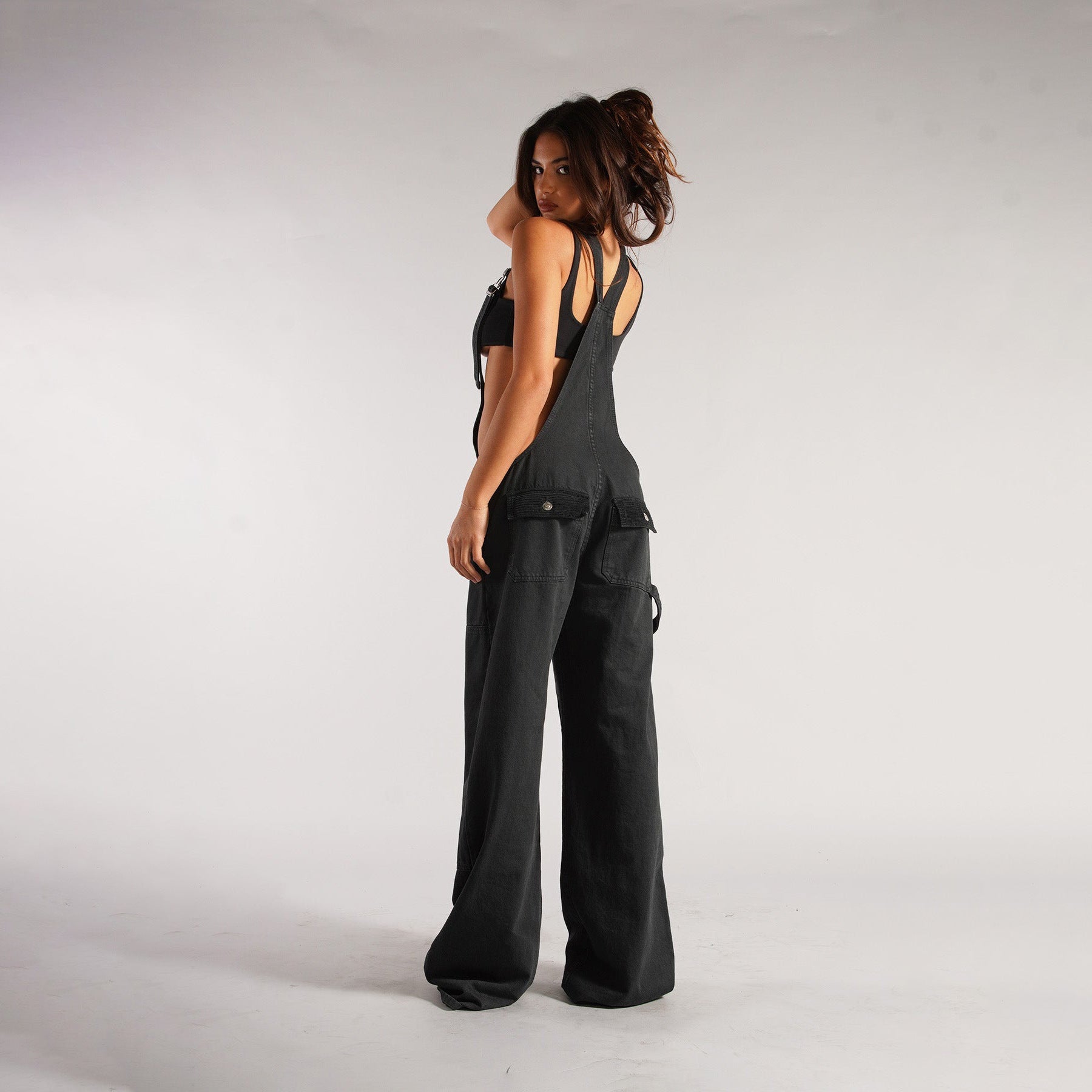 Women's Y2K Denim Overall Jumpsuit - GRANTED STUDIOS